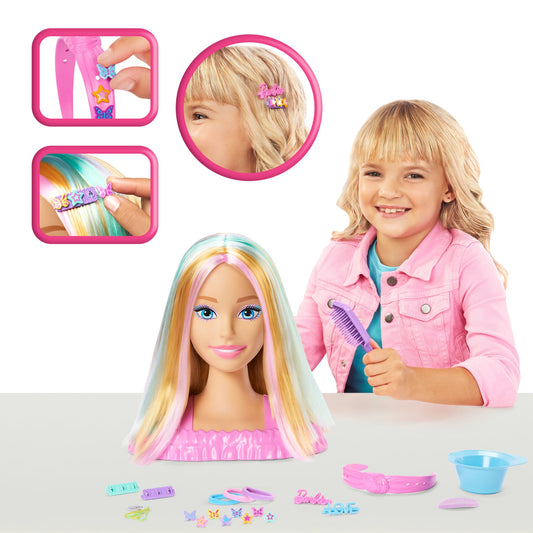 Barbie Tête à Coiffer, Cheveux Blonds, 20+ Accessoires
