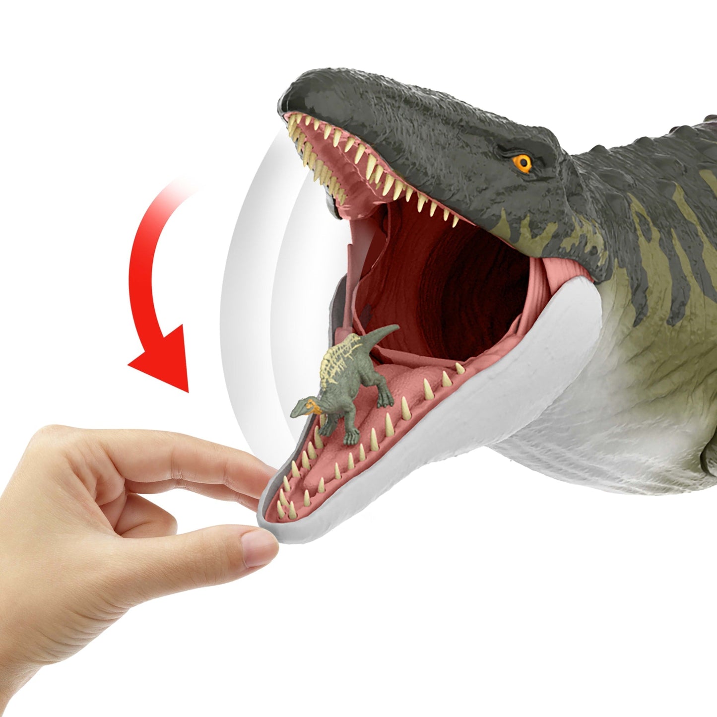 Jurassic World Dinossauro de Brinquedo Rebirth Super Colossal Mosasaurus