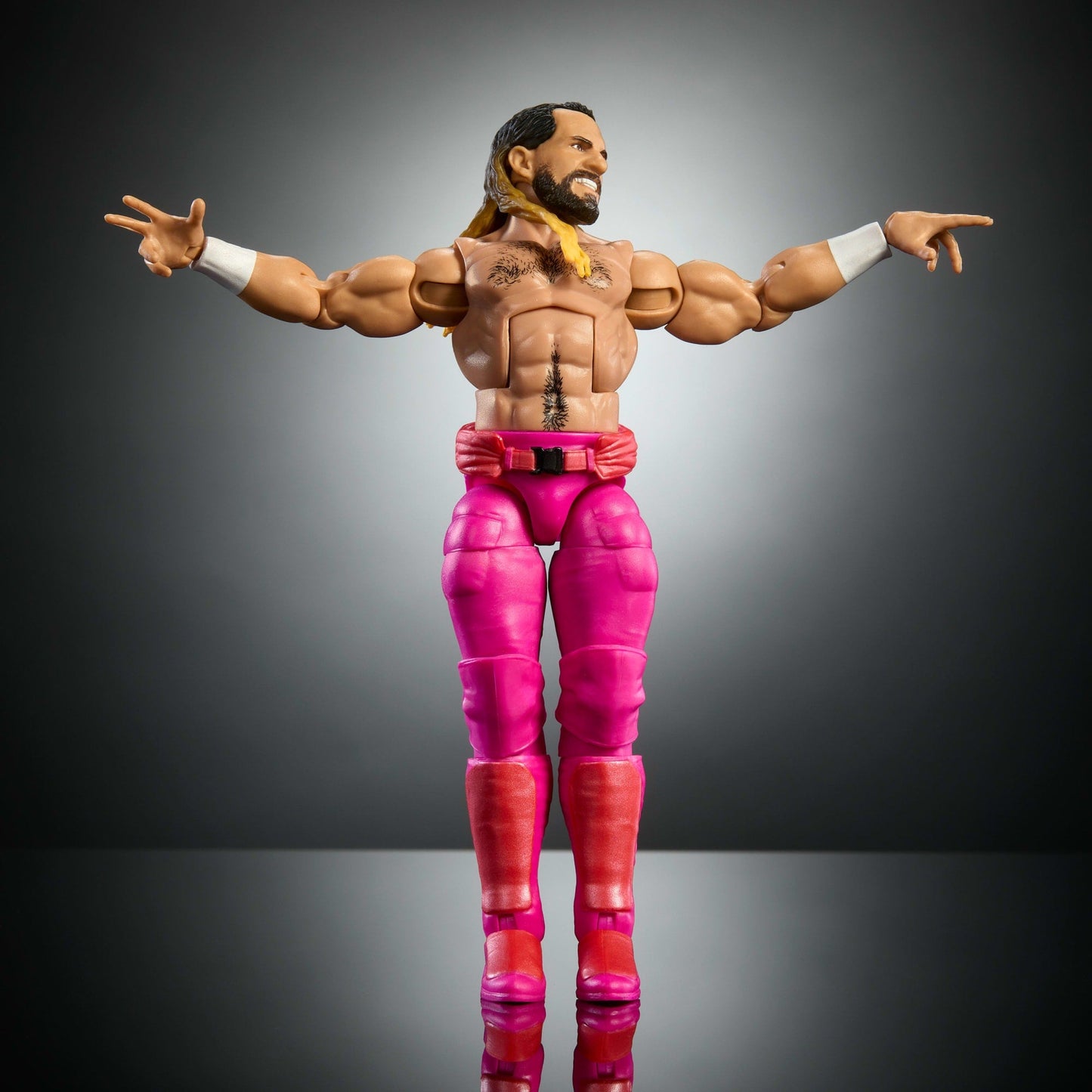 WWE Elite Collection Premium Live EVent Seth Rollins Action Figure Set, Wrestlemania Collectible
