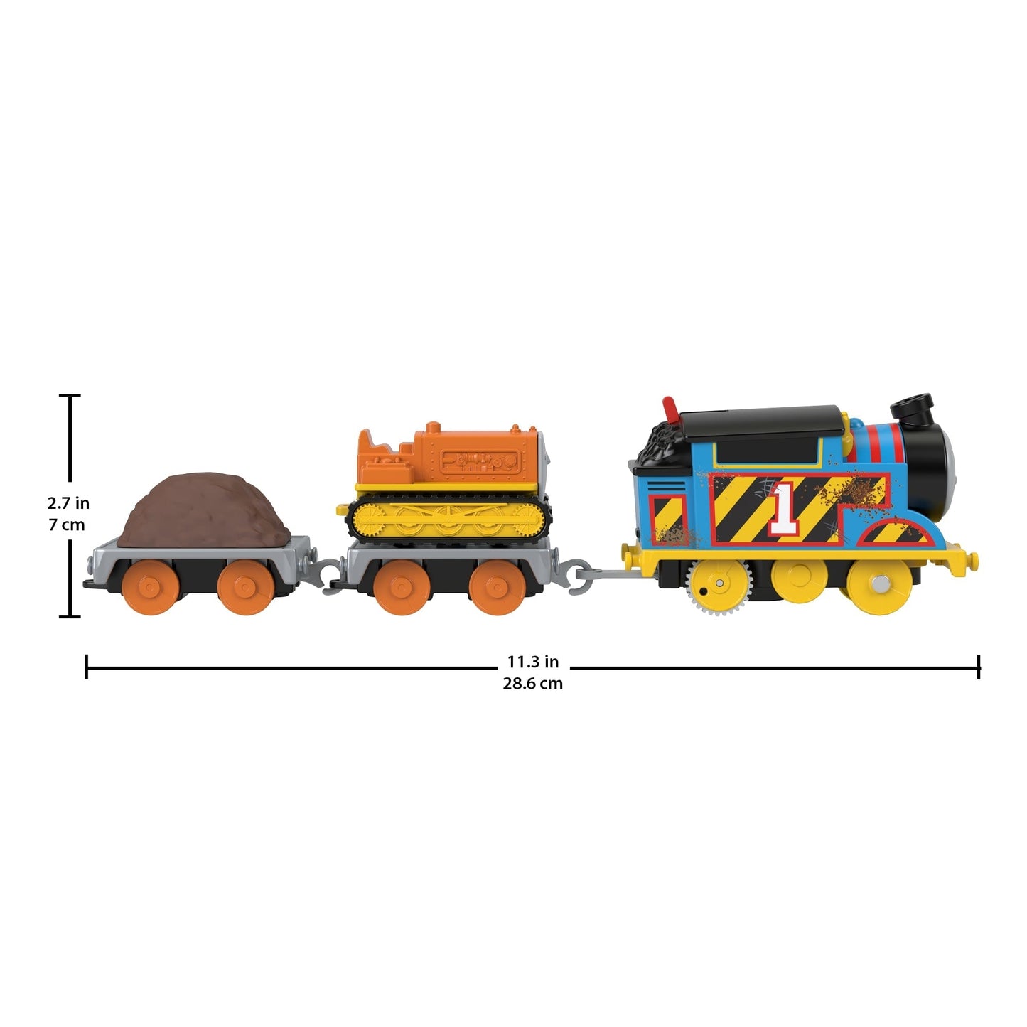 Thomas & Friends Construction Crew Thomas & Terence The Tractor Motorized Toy Train For Kids